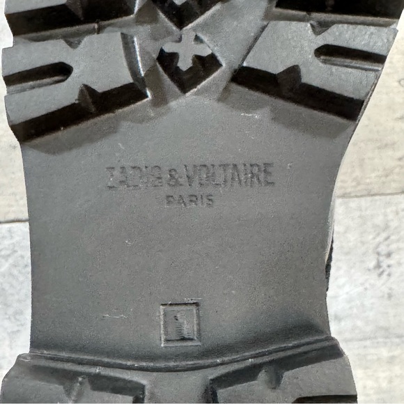 Zadig & Voltaire Women's Black Joe Cecilia Patent Leather Ankle Boots - SZ-5.US - Picture 11 of 11